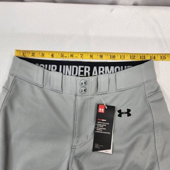 Under Armour Women’s HeatGear Softball Pants Gray Size Small NWT 1317043 Athleti - Picture 3 of 7